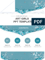Art Girls PPT Template: in This Input Unit Name