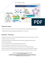 About The Lesson: Agile Passport Agile Project Management - The Basics: The Basics