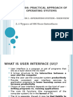 Chapter 2.1 (Types of OS User Interface)