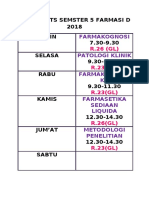 JADWAL UTS SEMSTER 5 FARMASI D 2018.docx