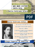 Woman Who Made History in Costa Rica:: Emilia Solórzano Alfaro