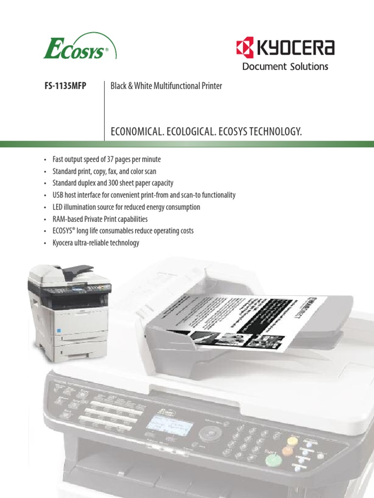 Part Catalog FS - 1135MFP1 | PDF | Printer (Computing) | Fax