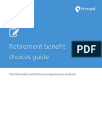 Retirement Benefit Choices Guide: The Information and Forms You Requested Are Enclosed