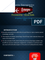 Pediatric Emergencies: Presented By: Ziyad Salih