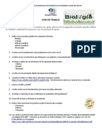 Guía de Estudio / BIOLOGÍA 5to. BACH.