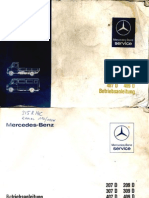 Car Repair Manual Mercedes 207 - 409D Manual