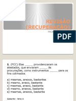 REVISÃO (RECUPERAÇÃO)