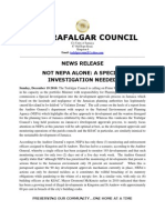 Tnafalgar Council News Release 2