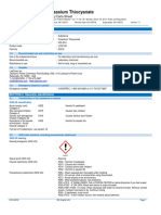 Potassium Thiocyanate: Safety Data Sheet