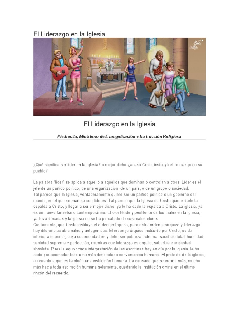 Crítica al Liderazgo en la Iglesia | PDF | Cristo (título) | Iglesia ...
