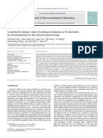 A Method For Kinetic Study of Methanol Oxidation at PT Electrodes by Electrochemical in Situ Infrared Spectros