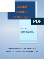 Modul Praktikum Metalurgi 2 ( 2019 ) Teknik Material dan Metalurgi ITK