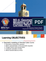 M2-4: Geometric Modeling of Synthetic Curves: HCC: BITS Pilani