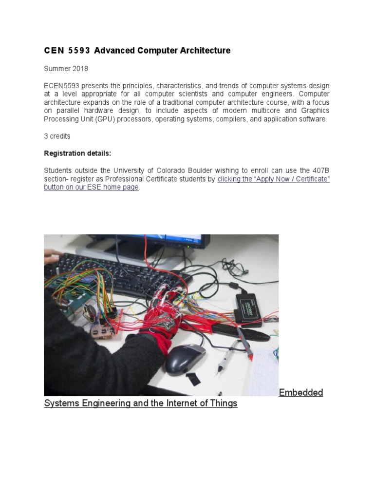 Exploring Advanced Computer Architecture Through Parallel Hardware