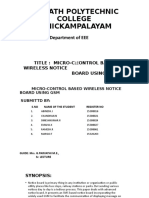 Micro Control Notice Board