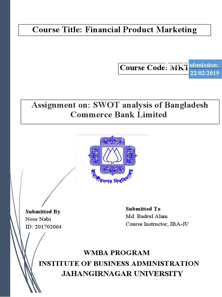 SWOT Analysis of Bangladesh Commerce Bank | PDF | Swot Analysis | Banks