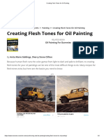 Creating Flesh Tones For Oil Painting