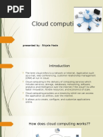 Cloud Computing: Presented By: Nirjala Hada