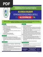 HEC Overseas Scholarship Phase -3