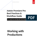 Adobe Premiere Pro - Working With Productions