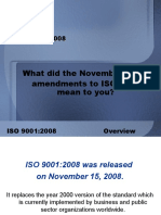 What Did The November 2008 Amendments To ISO 9001 Mean To You?