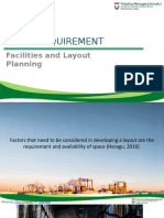 Space Requirement: Facilities and Layout Planning
