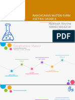 Rangkuman Materi Farm Asetika Dasar Ii: Nadiyah Nisrina 080613816210 84