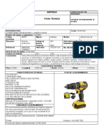 Ficha Técnica Taladro 