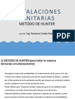 Metodo de Hunter - Redes de Agua Potable - Utp PDF