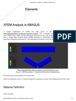 XFEM Analysis in ABAQUS - Simplified Finite Elements