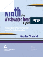 Math For Wastewater Treatment Operators Grades 3 and 4 - Practice Problems To Prepare For Wastewater Treatment Operator Certification Exams PDF