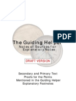 The Guiding Helper - Notes of Sources of Explanatory Notes