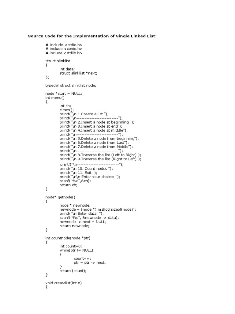 Linked List Programs | PDF | Object Oriented Programming | C++