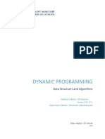 Dynamic Programming: Data Structures and Algorithms