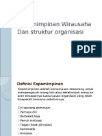 BAB 7 Kepemimpinan Wirausaha Dan Struktur Organisasi