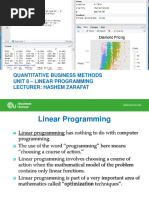 Unit 8 - Linear Programming