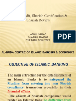 Shariah Audit, Shariah Certification & Shariah Review