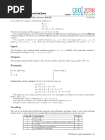 Task: FIB Fibonacci Representations: Input