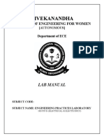 Engineering Practices Lab Manual for Electrical and Electronics