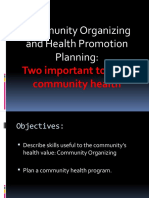 Community Organizing and Health Promotion Planning