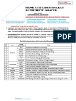 FY BTech Exam Timetable