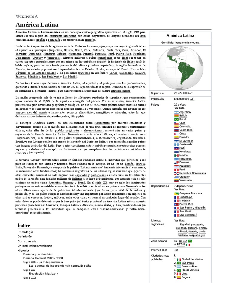 América Latina | PDF | Era precolombina | America latina, image size:768x1024