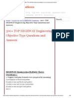 300+ TOP HIGHWAY Engineering Multiple Choice Questions With Answers