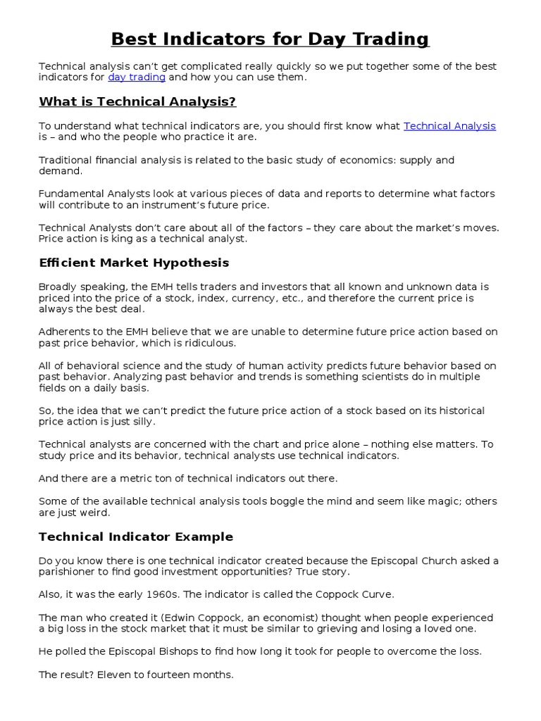 Is Technical Analysis For Day Trading