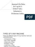 Types of X-Ray Machine Assignment