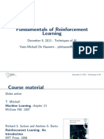 Fundamentals of Reinforcement Learning