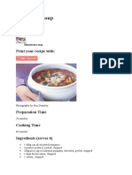 Minestrone Soup