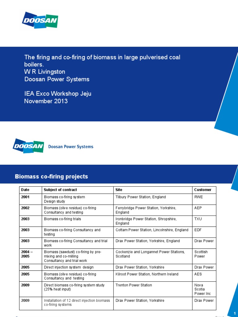 Biomass Co-Firing in Coal Boilers | PDF | Biomass | Combustion