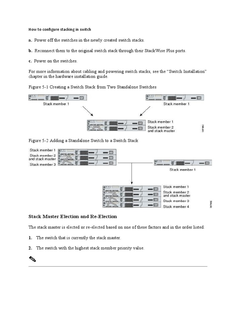 How To Configure Stacking in Switch | PDF | Digital Technology ...