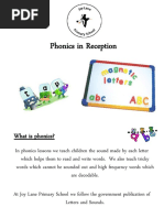 Phonics in Reception Presentation